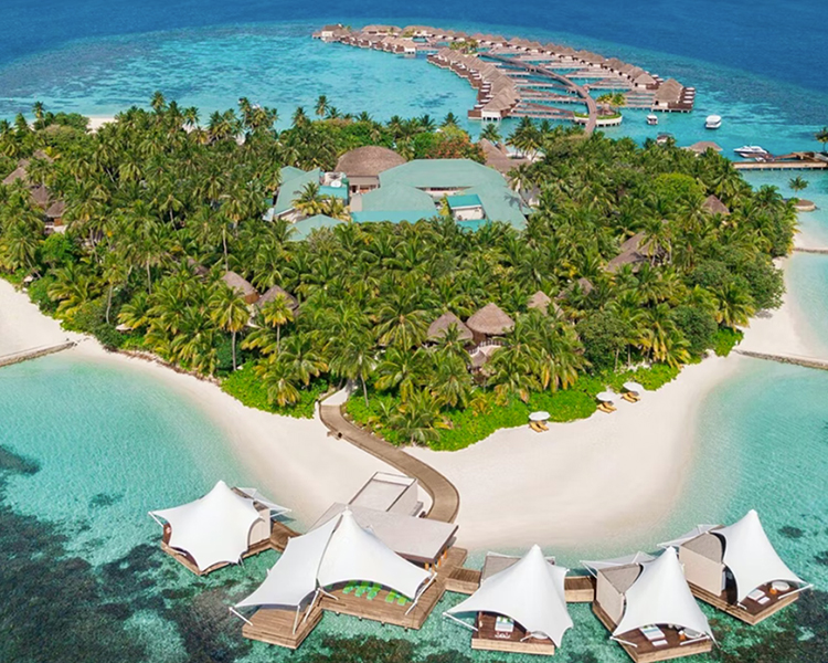 Aerial view of W Maldives - image courtesy of W Maldives.